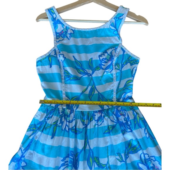 Lilly Pulitzer Sandrine Dress Shorely Blue, with  Pearl details, size 2 - Picture 10 of 10